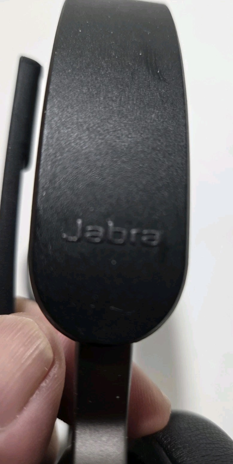 Jabra Evolve2 40?? USB-C Black Wired Headset Tested Works Read AS IS