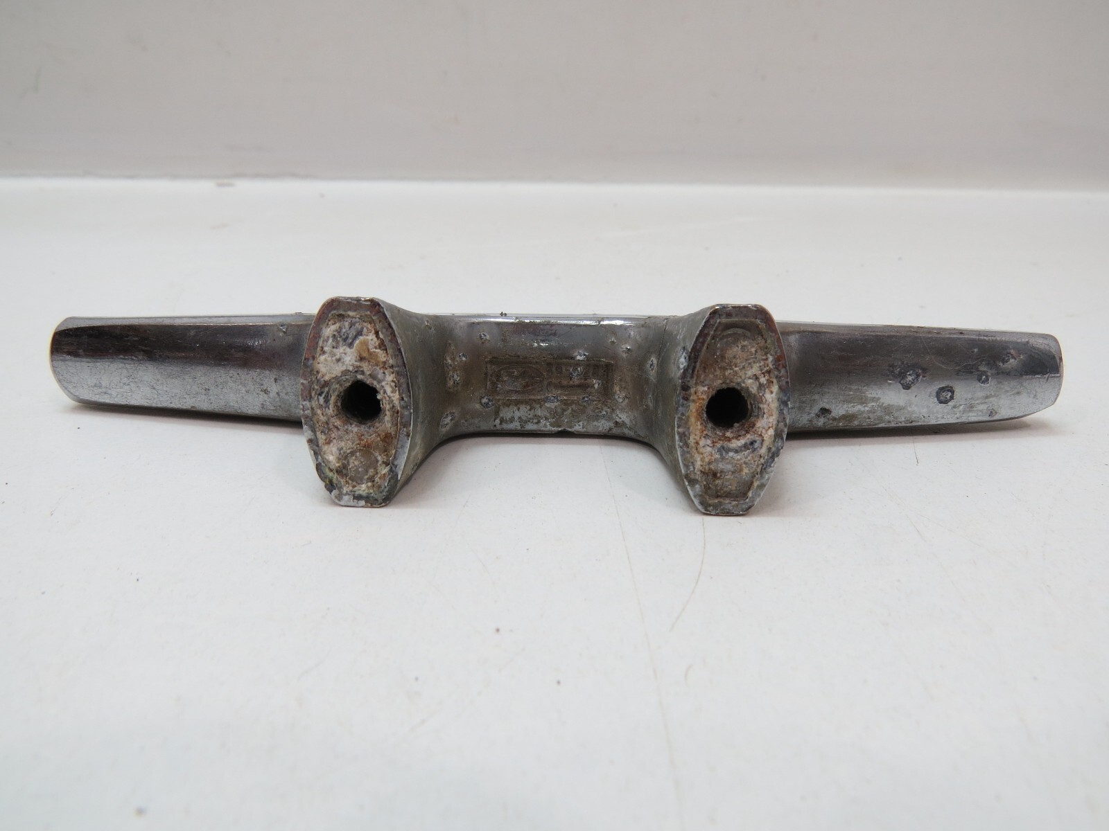 6 INCH OLD CHROME BOAT DOCK CLEATS (D2A717C)