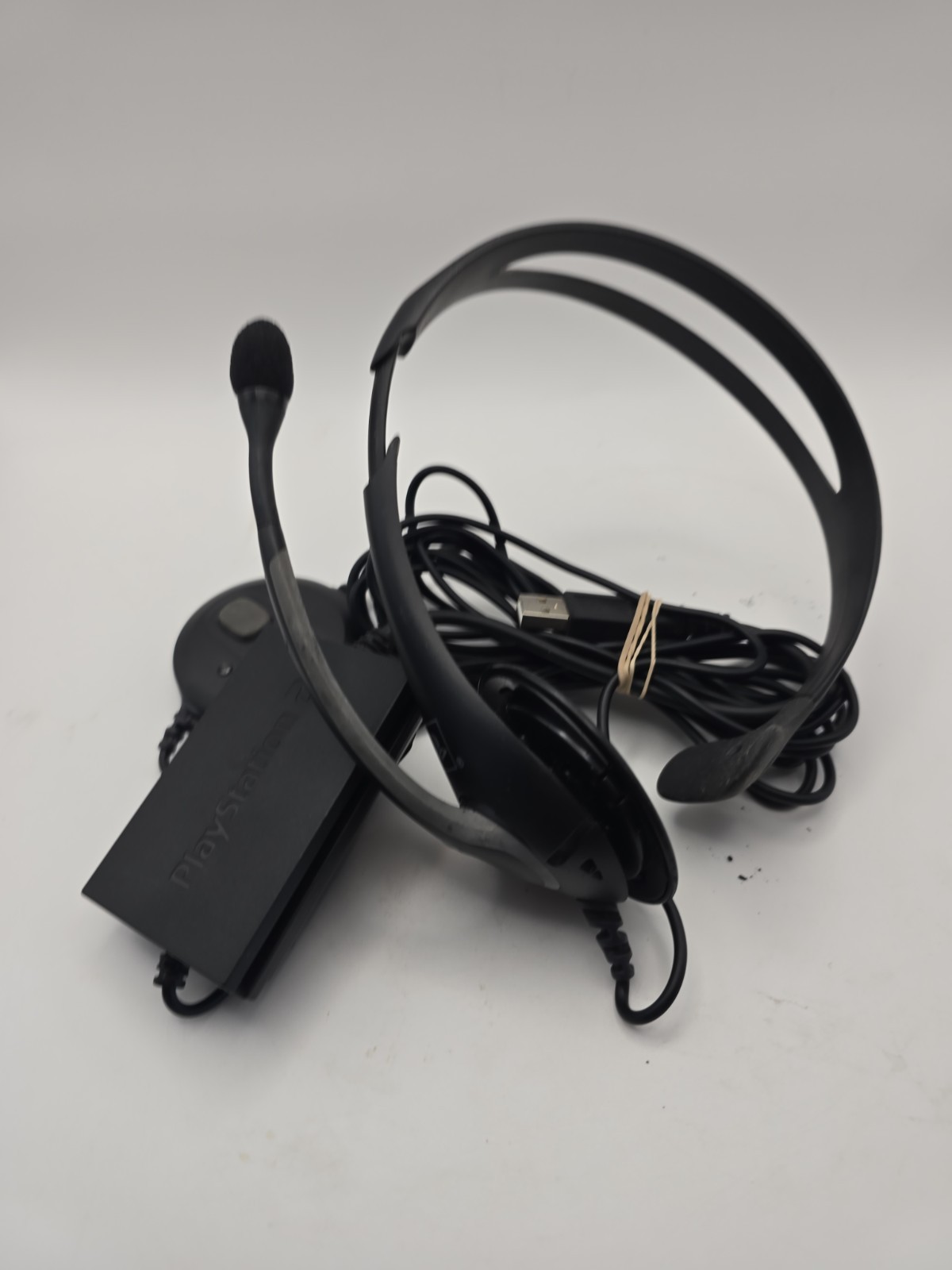 Playstation 2 O.E.M. Sony Chat Headset Flexible Mic & Adj. Earpiece Untested