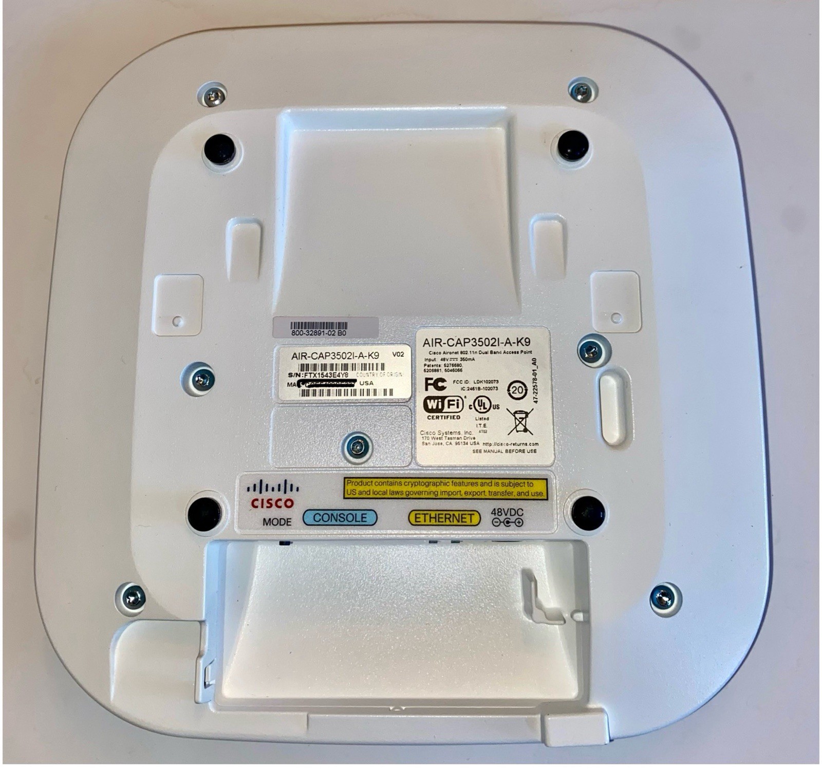 Cisco AIR-CAP3502I-A-K9 Wireless Dual Band Access Point