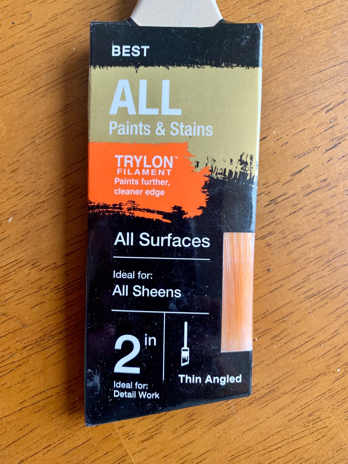 Trylon Filament Paint Brush 2" Angle Thin Angled All Surfaces All Sheens NEW