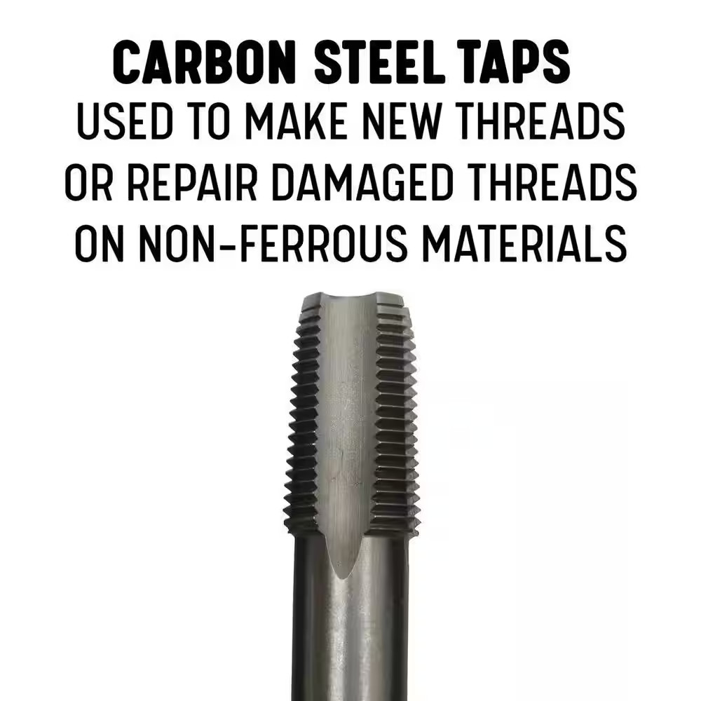 3/4 In. Carbon Steel NPT Pipe Tap and 59/64 In. High Speed Steel Drill Bit Set (