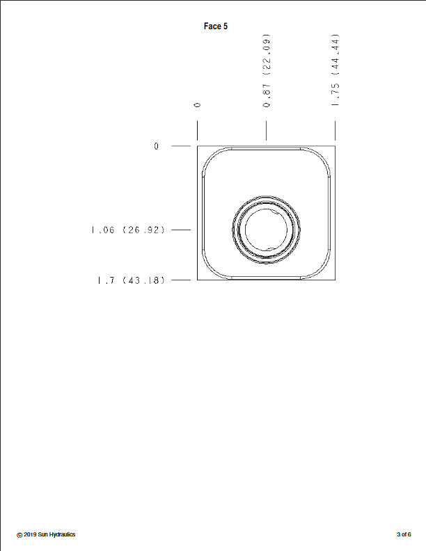 Z-5389 / Sun Hydraulics Sandwich Manifold FBX