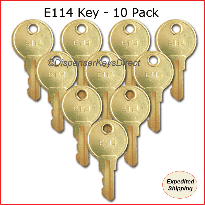 ASI - "E114" Key  - (10/pk.) for Paper Towel, Toilet Tissue & Soap Dispensers