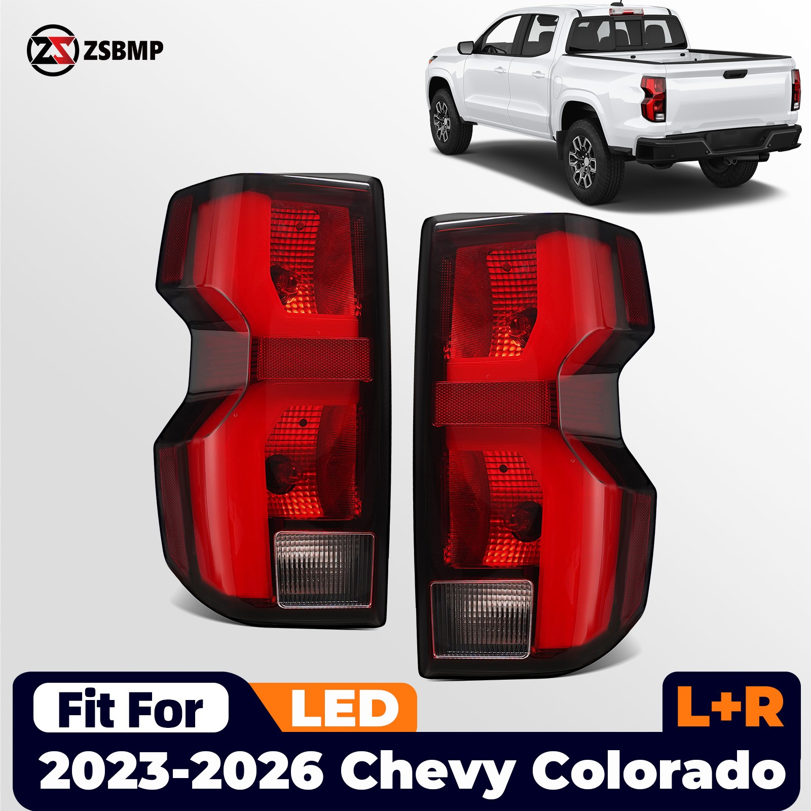 For 2023-2026 Chevy Colorado LT/ Z71/ ZR2 LED Tail Lights Lamps Pair Left+Right