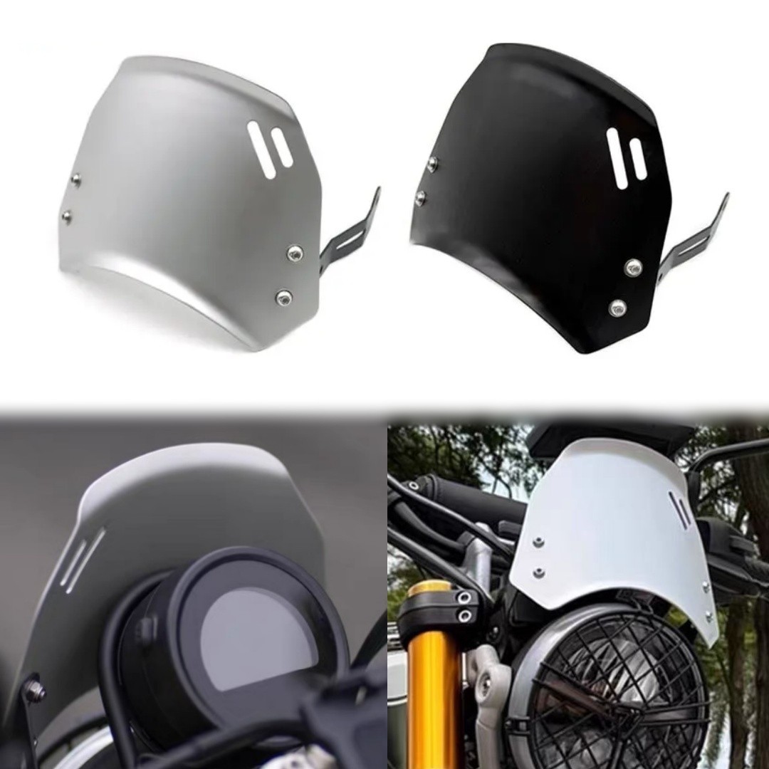 Alloy Small Windshield Kit For Triumph Bonneville T100 T120 Thruxton 1200 2003+