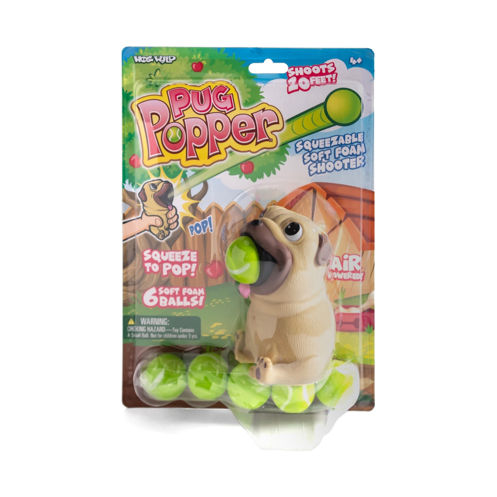 New - Hog Wild Pug Popper - Ages 4+ | 1 player