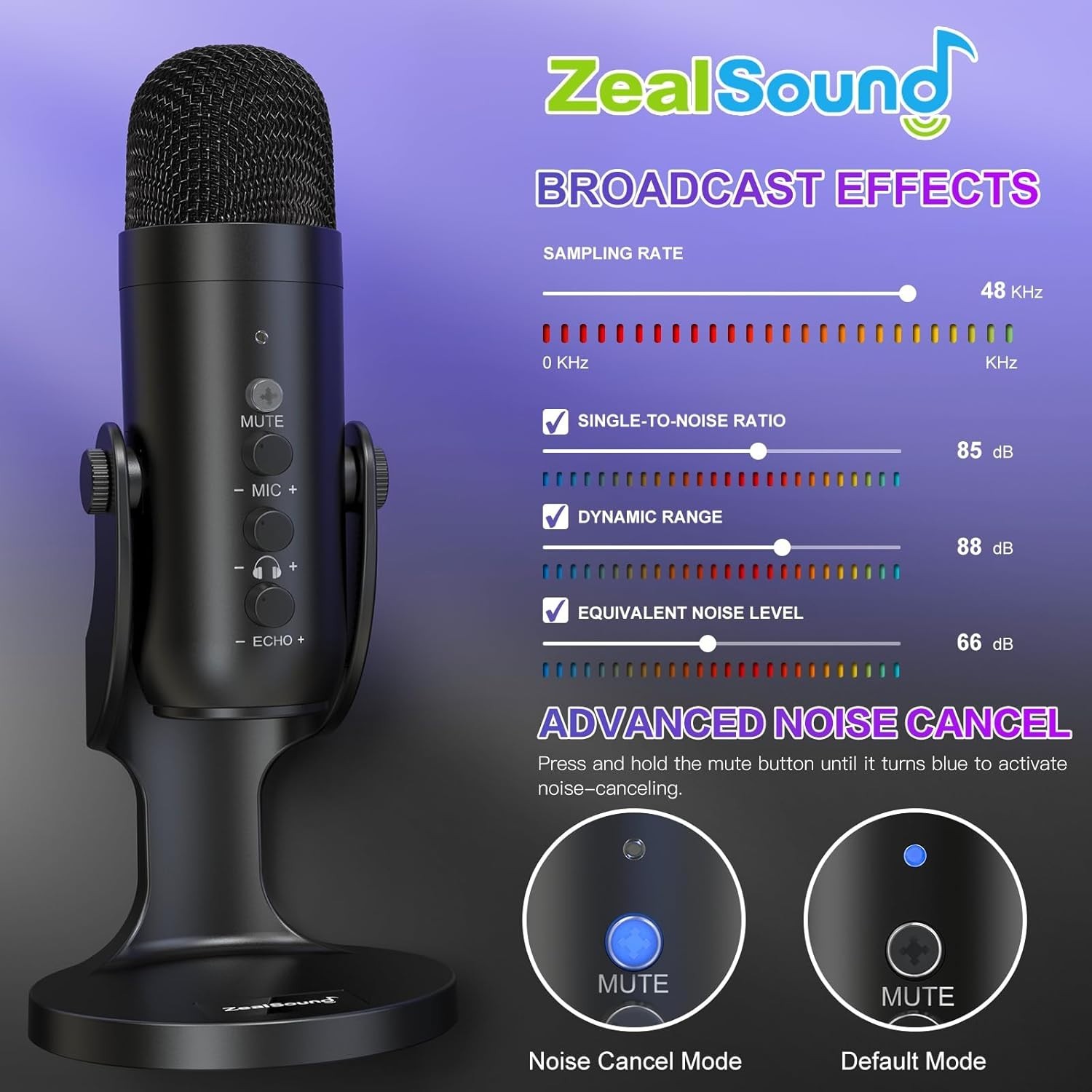 K66 Podcast Microphone: Studio-Quality Audio & Versatile Compatibility