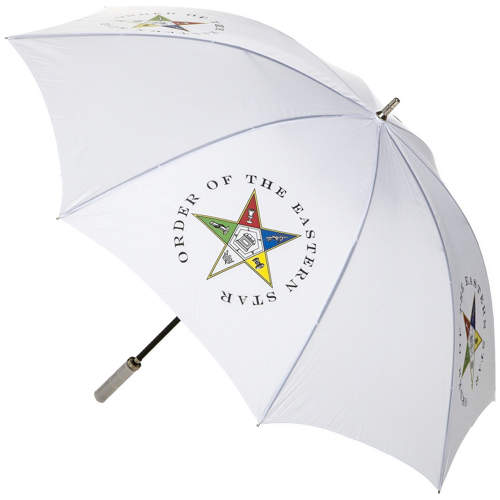 Eastern Star Jumbo Umbrella [White - 60"]