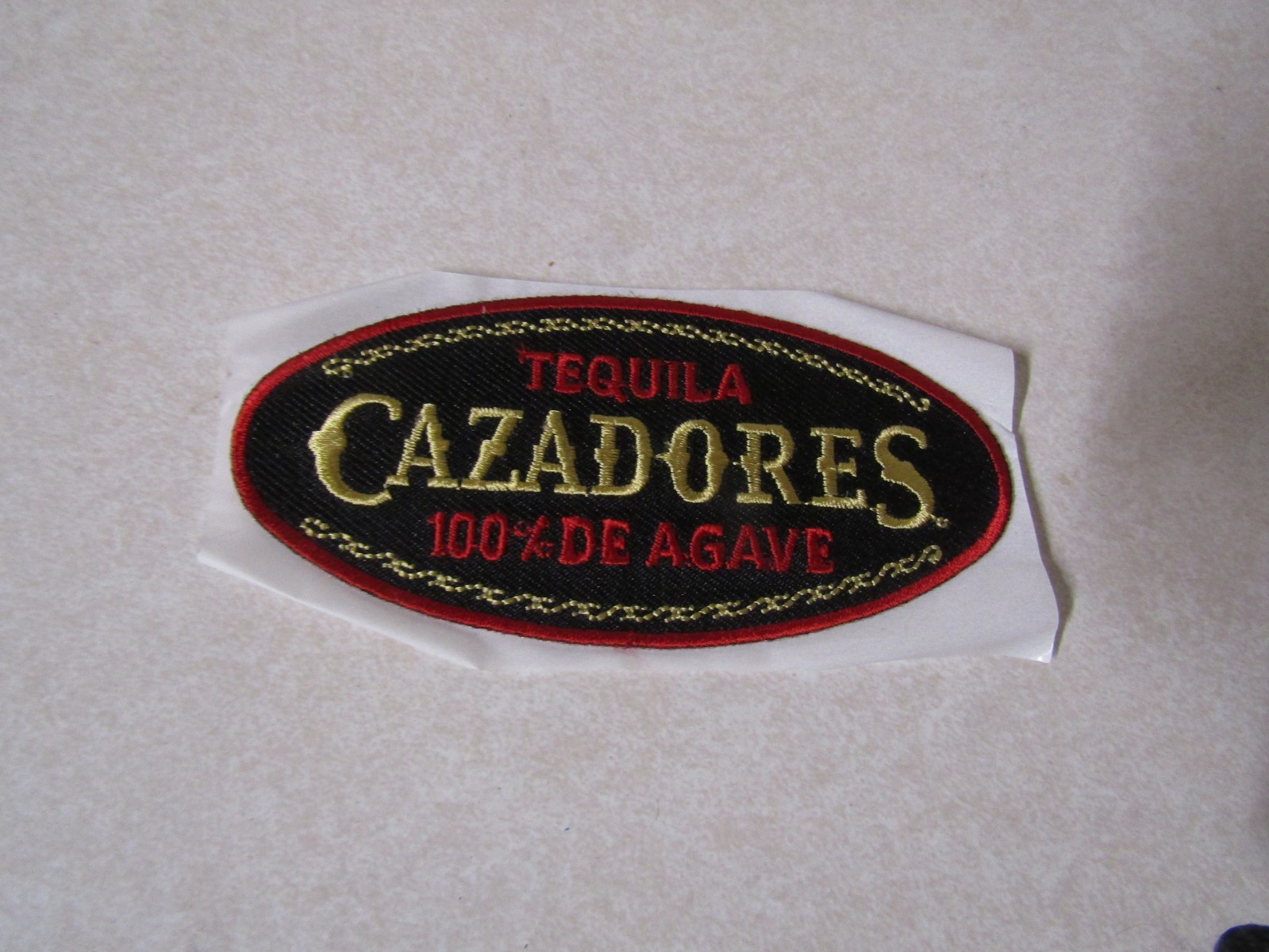 PATCH NOVELTY PULL OFF STICK ON CAZADORES TEQUILA MEXICO 100% DE AGAVE 4 INCHES