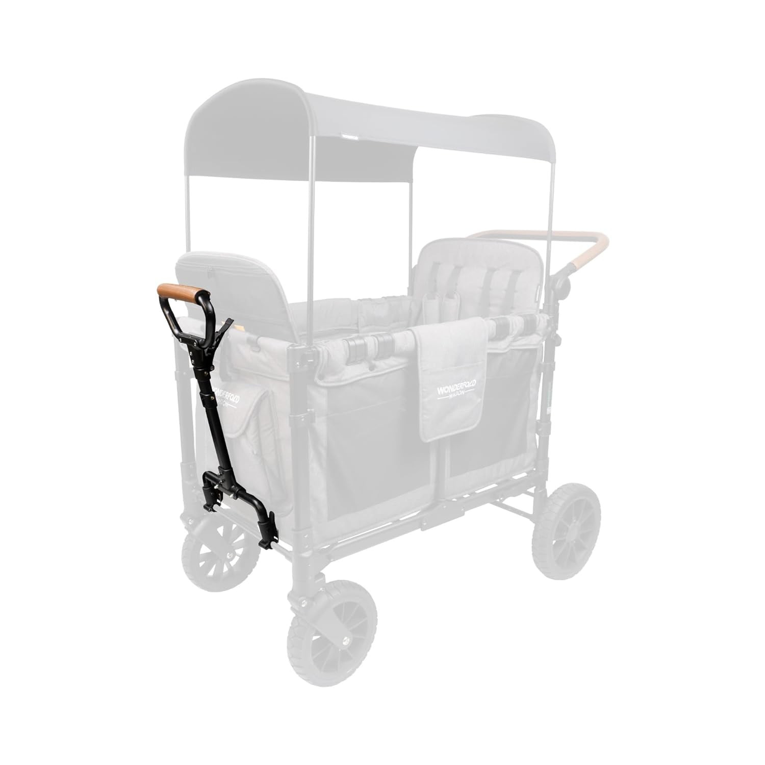 Adjustable Vegan Leather Stroller Wagon Pull Handle for W-Series Models