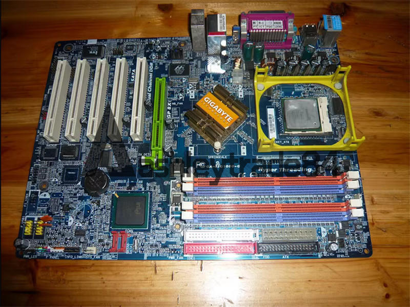 Used 1PCS Gigabyte GA-8IG1000-G motherboard 5 PCI slots 4 memory slots