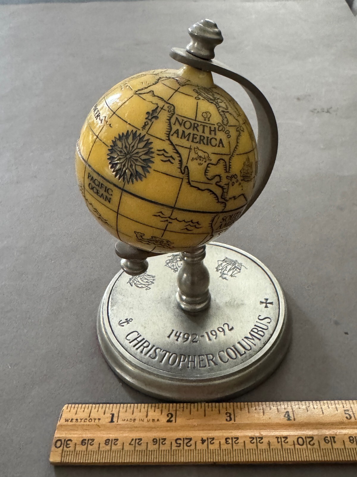 KIRK STIEFF LENOX COMMEMORATIVE CHRISTOPHER COLUMBUS LIMITED QUINCENTARY GLOBE