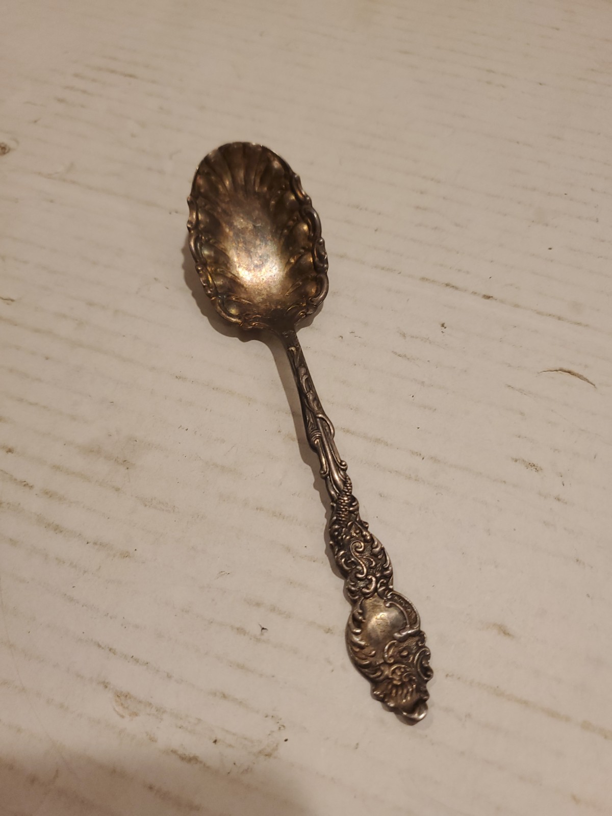1847 Rogers Bros Columbia Pattern Bonbon Scoop Casserole Spoon Server