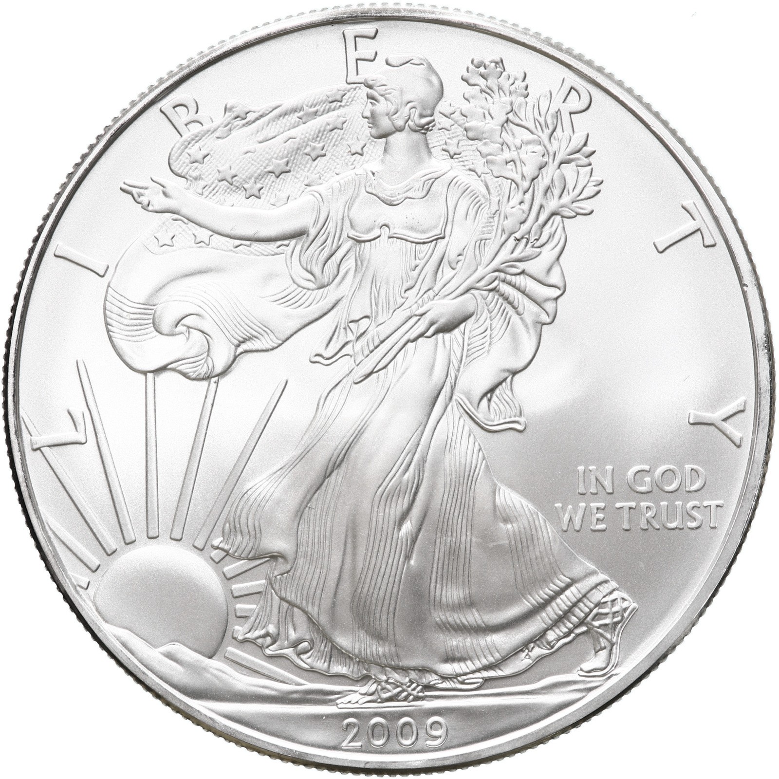 2009 American Silver Eagle 1 Oz Gem Brilliant Uncirculated Coin