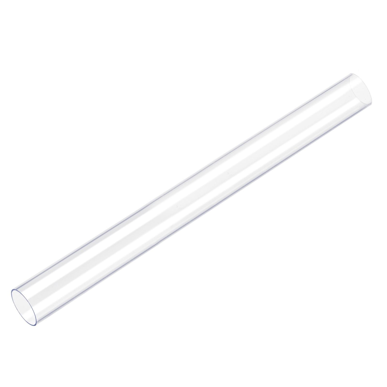 PC Rigid Round Clear Tubing 26mm ID x 28mm OD x 500mm Length Plastic Tube