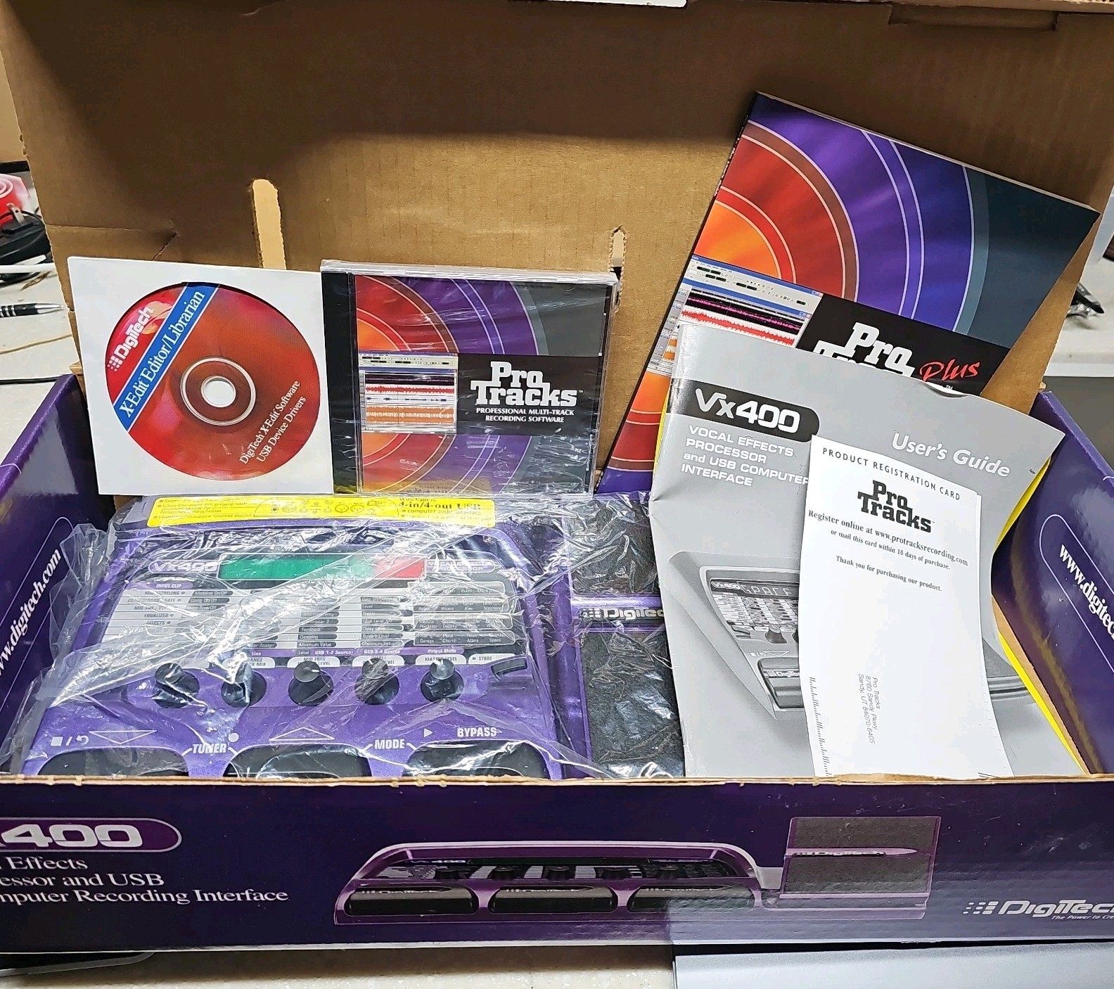 Digitech VX400 Multi Effect Guitar Vocal Processor In Original Box Tested