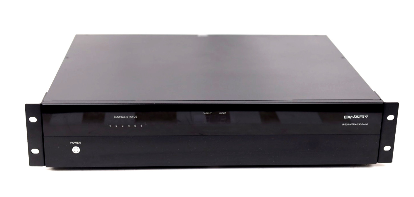 Binary B-520-MTRX-230-6x4+2 POC Enabled Matrix Switch/ Switcher u881
