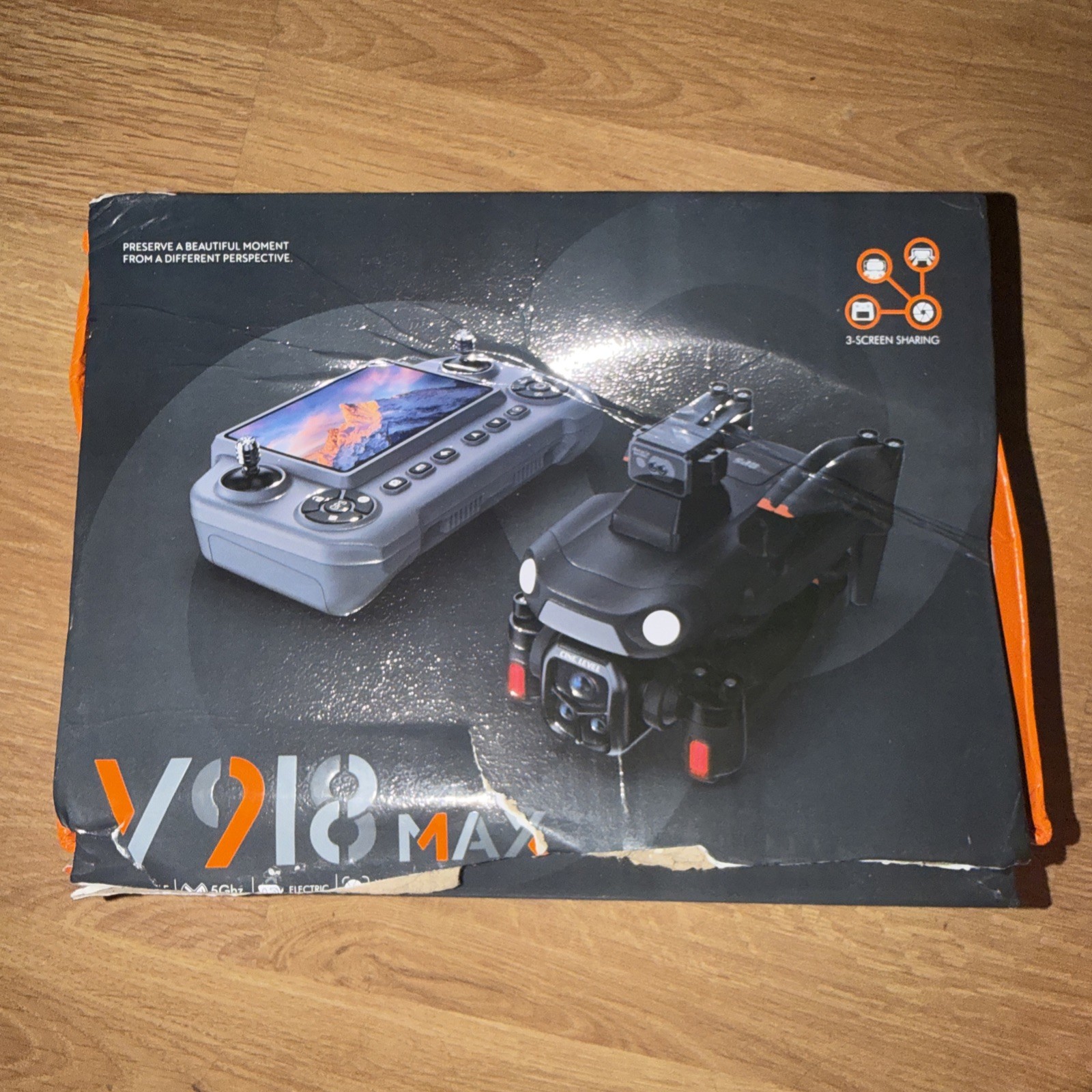 V918 MAX Ready to Fly Drone Dual Camera Laser Obstacle Avoidance GPS App Control