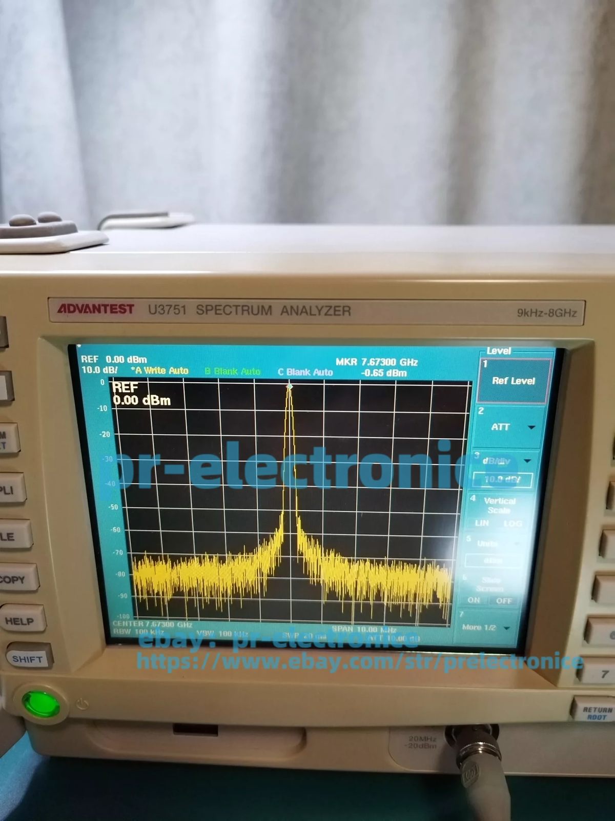 Advantest U3751 8G spectrum analyzer, new version#pr