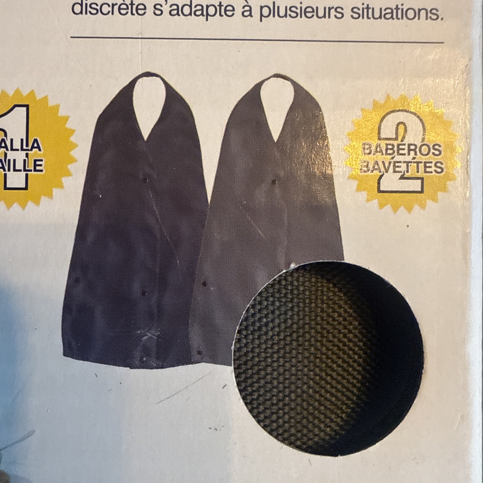 Adult bib with crumb catcher (2 pack)
