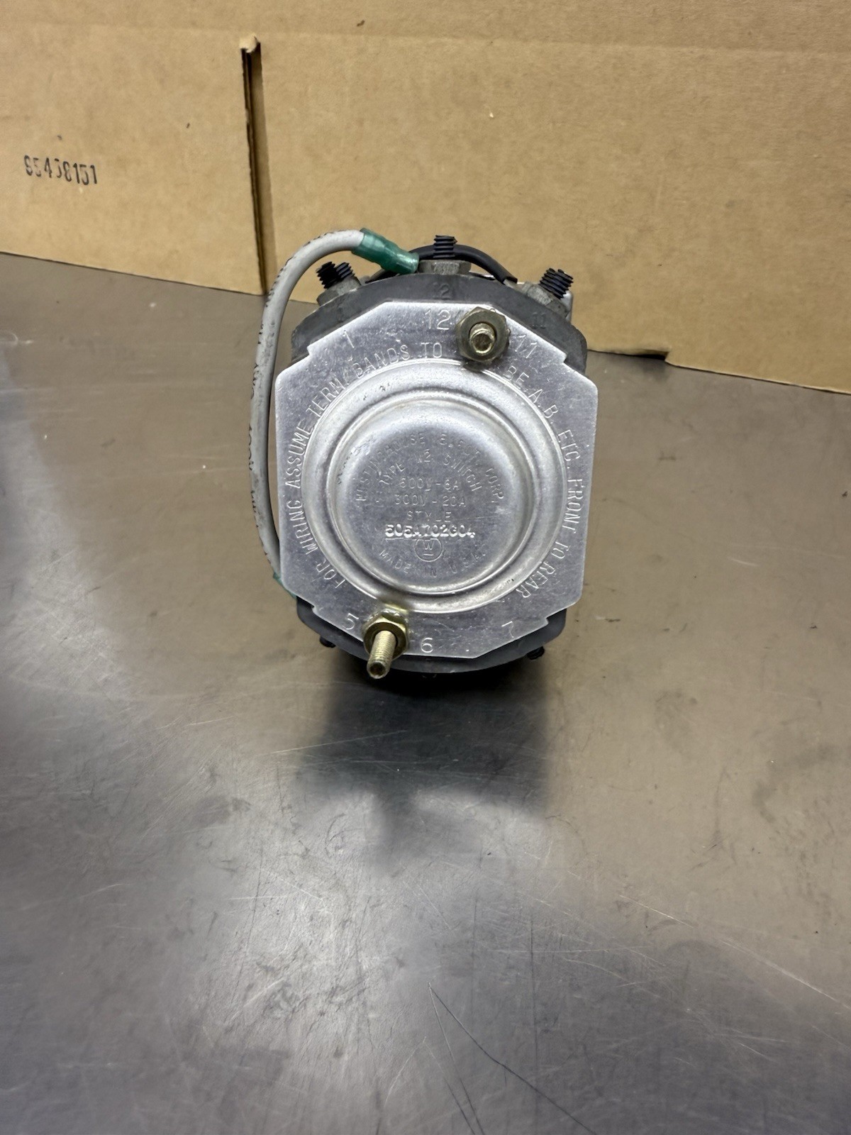 Westinghouse 505A702G04 4 Position Selector Switch Type W-2 600V Max Made In USA
