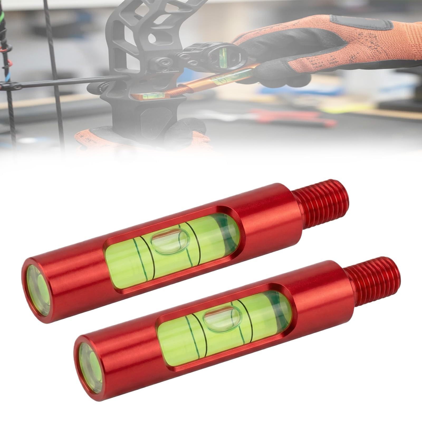 Aluminum Berger Hole Bow Leveling Kit Archery Tools Sight Rest D-Loop Tuning 2PK