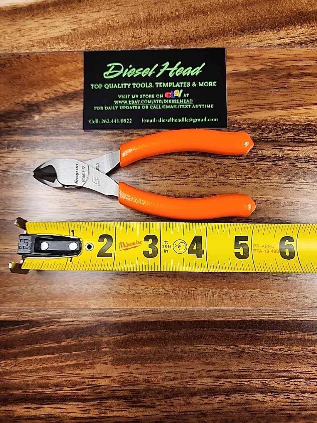 *NEW* Snap On 85ACF ORANGE 5" VectorEdge Diagonal Cutter FREE SHIPPING