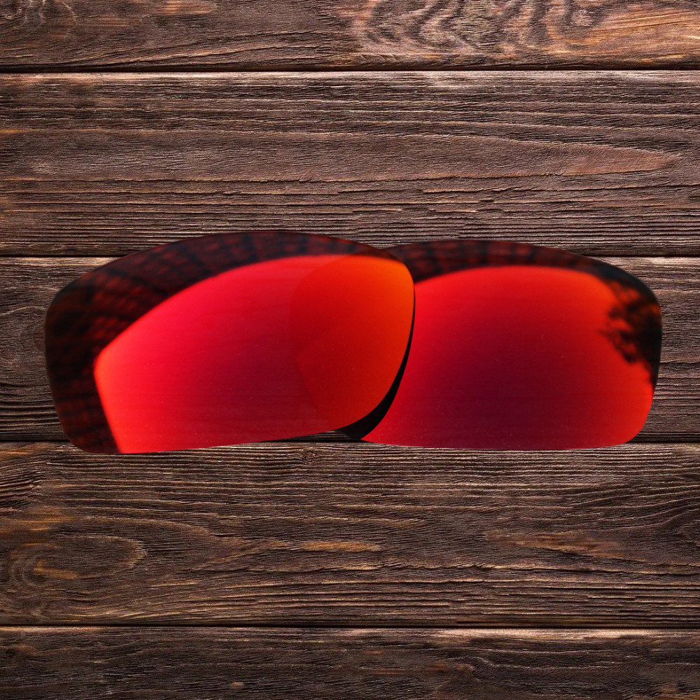 Inew Fire Red  Polarized Replacement lenses for-Oakley Fives Squared