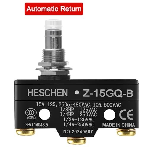 General Purpose Micro Switch Z-15GQ-B, Panel Mount Plunger, Medium OP, 3