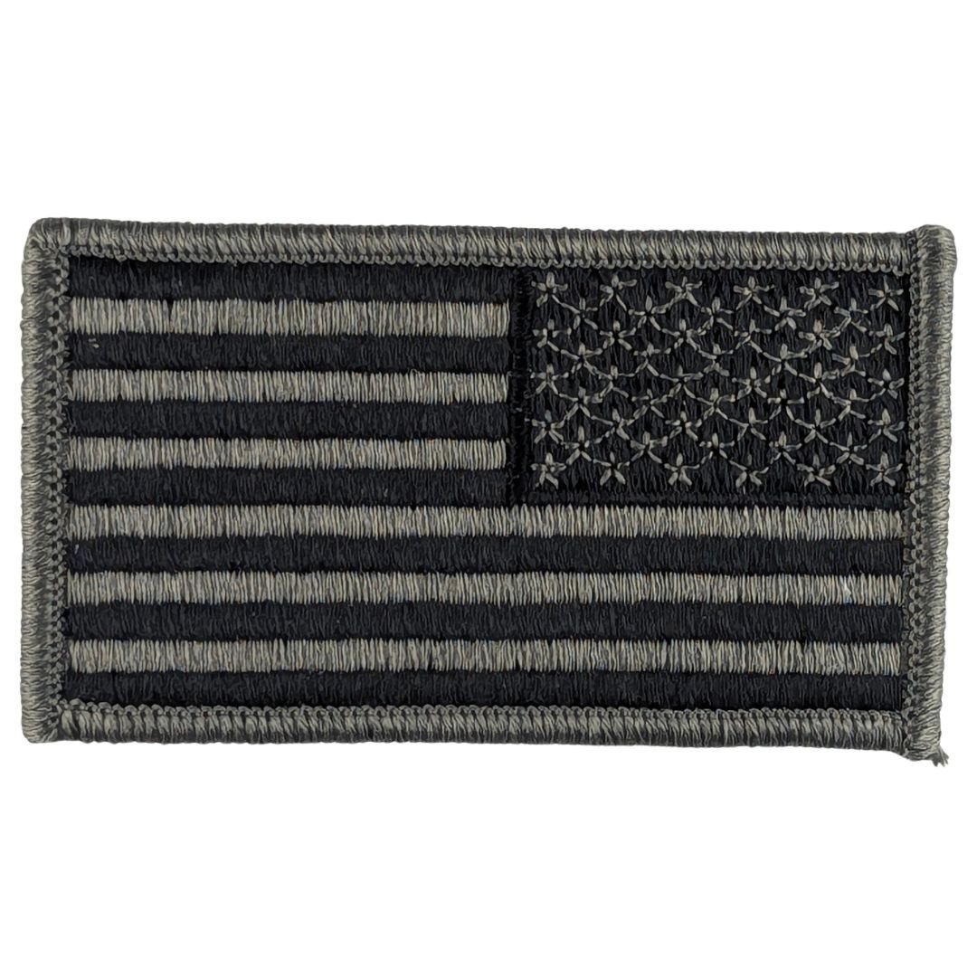 Reverse American Flag Patch - Subdued UCP/ACU Foliage Green - Sew-On Patch