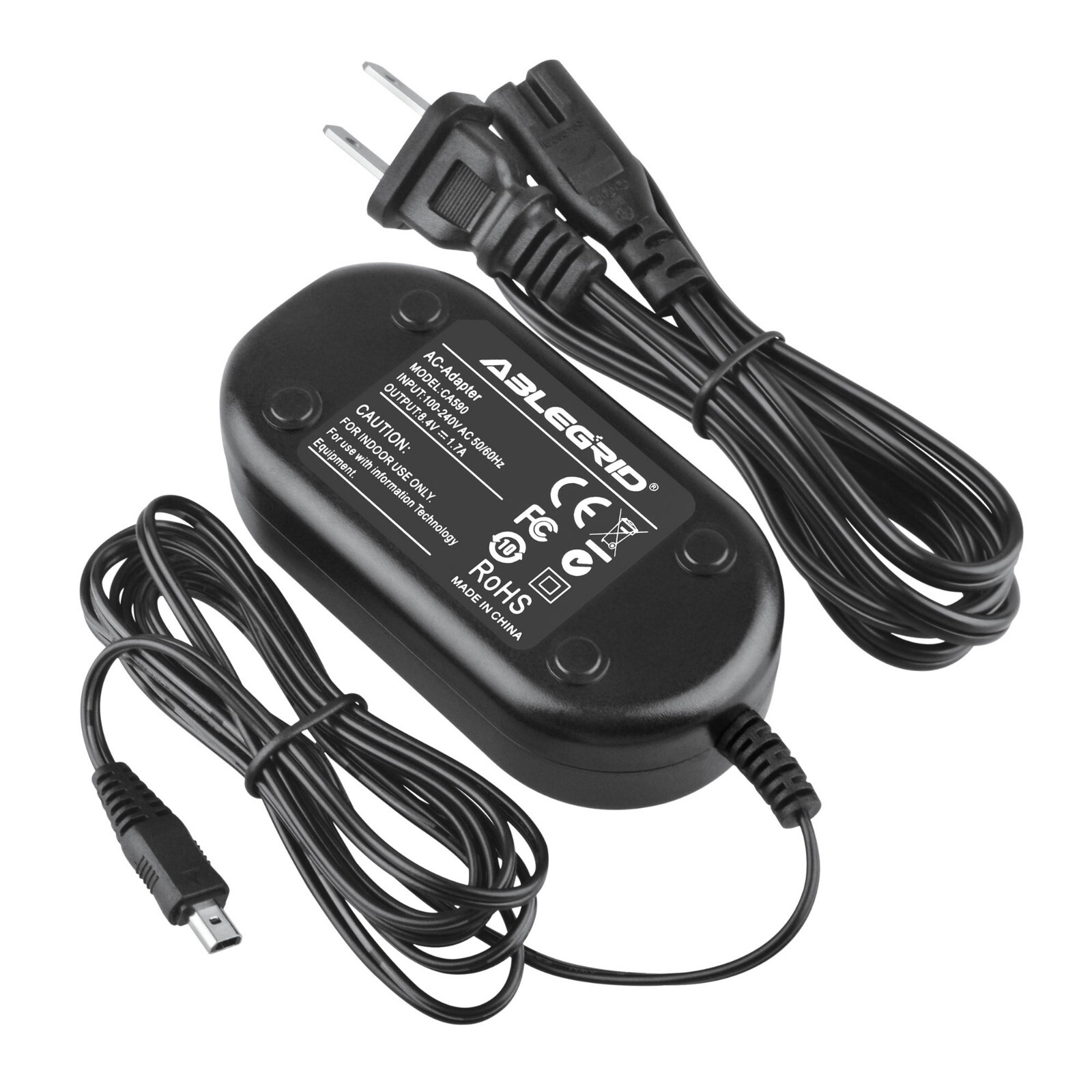 CA-590 CA590 Power Adapter For Canon ZR800 ZR830 ZR850 ZR900 ZR930 ZR950 ZR960