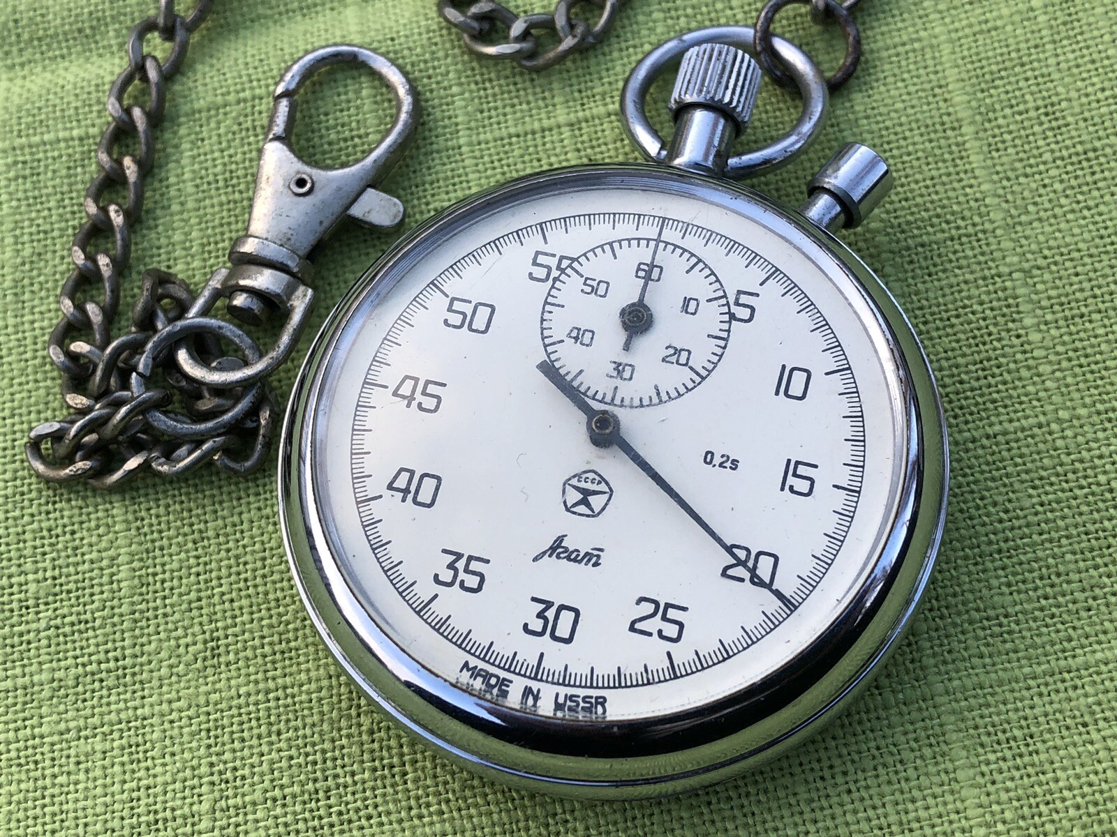 Vintage Stopwatch of the AGATE watch factory USSR 16 stones 4606