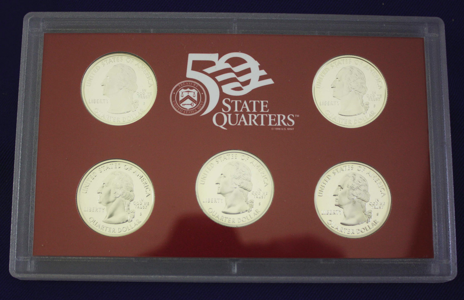 2000 US Mint Silver Proof Set Red Box No Box/COA As Pictured