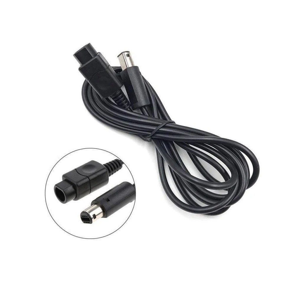 Nintendo GameCube Controller Extension Cable Cord (6 Feet) - Black