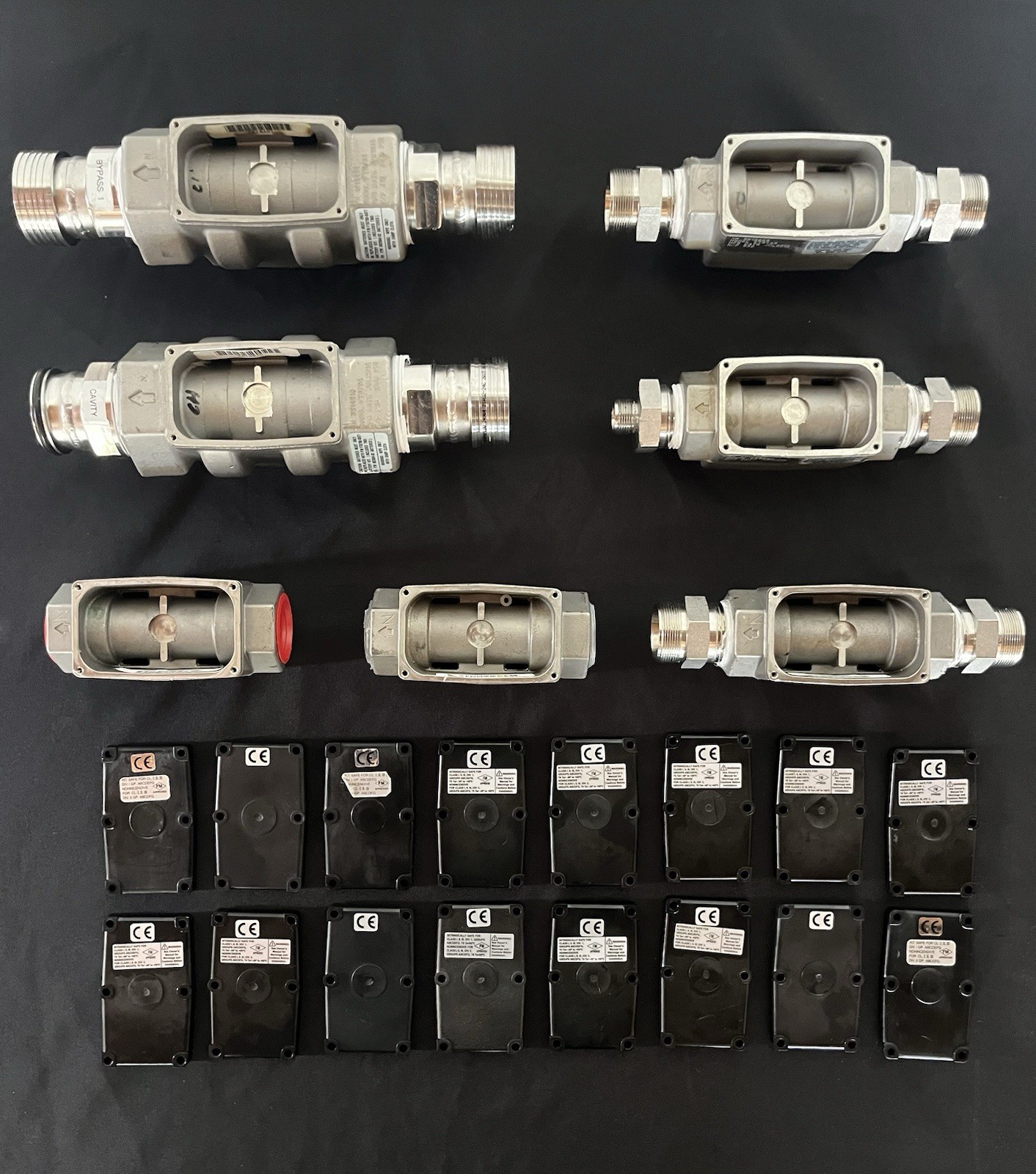 Lot Of GPI Industrial-Grade Stainless Steel Turbine Flowmeters - No Display