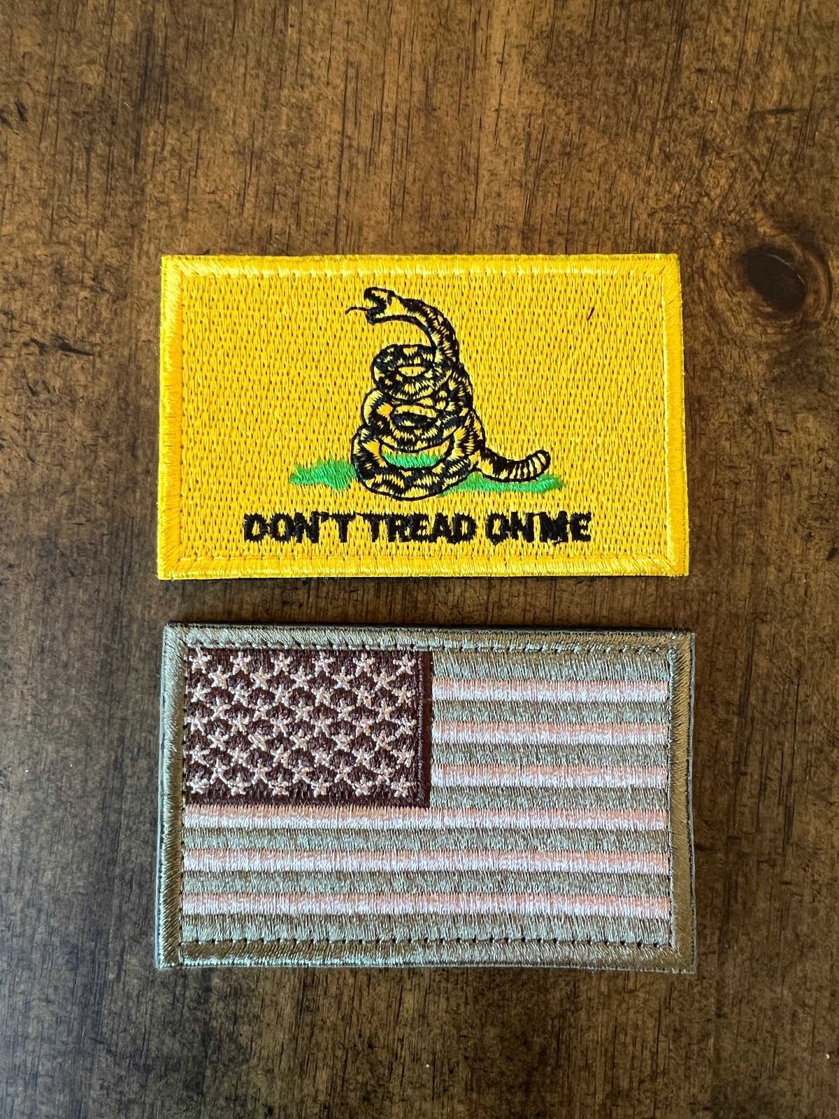 2pc Dont Tread On Me Morale Patch Lot *NEW GADSDEN*
