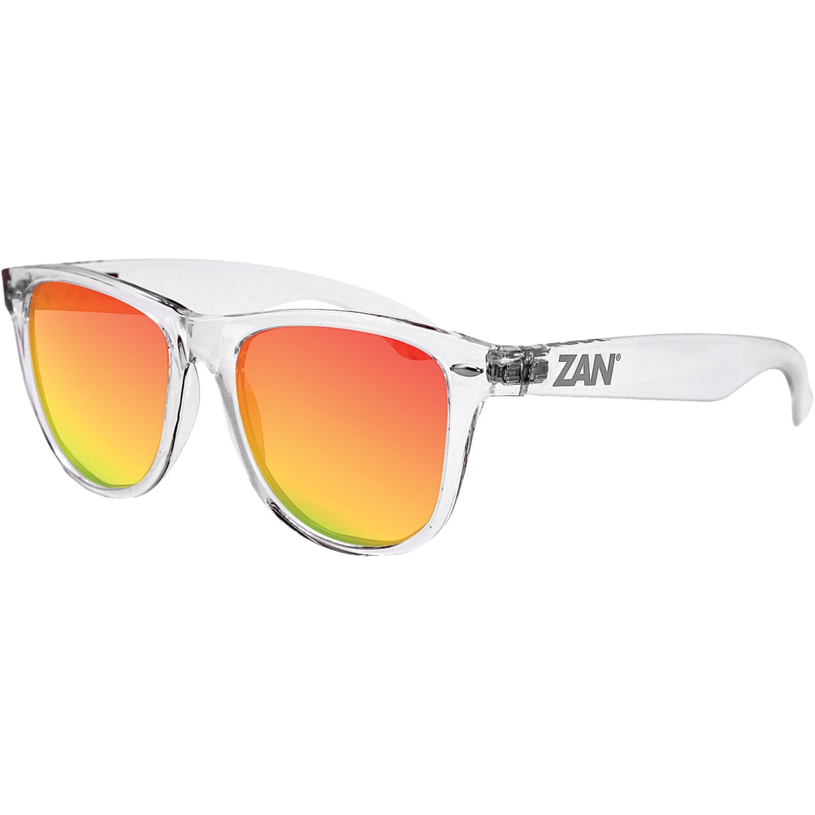 Zan Throwback Minty Sunglasseses Clear with Smoke Crimson Lens EZMT04