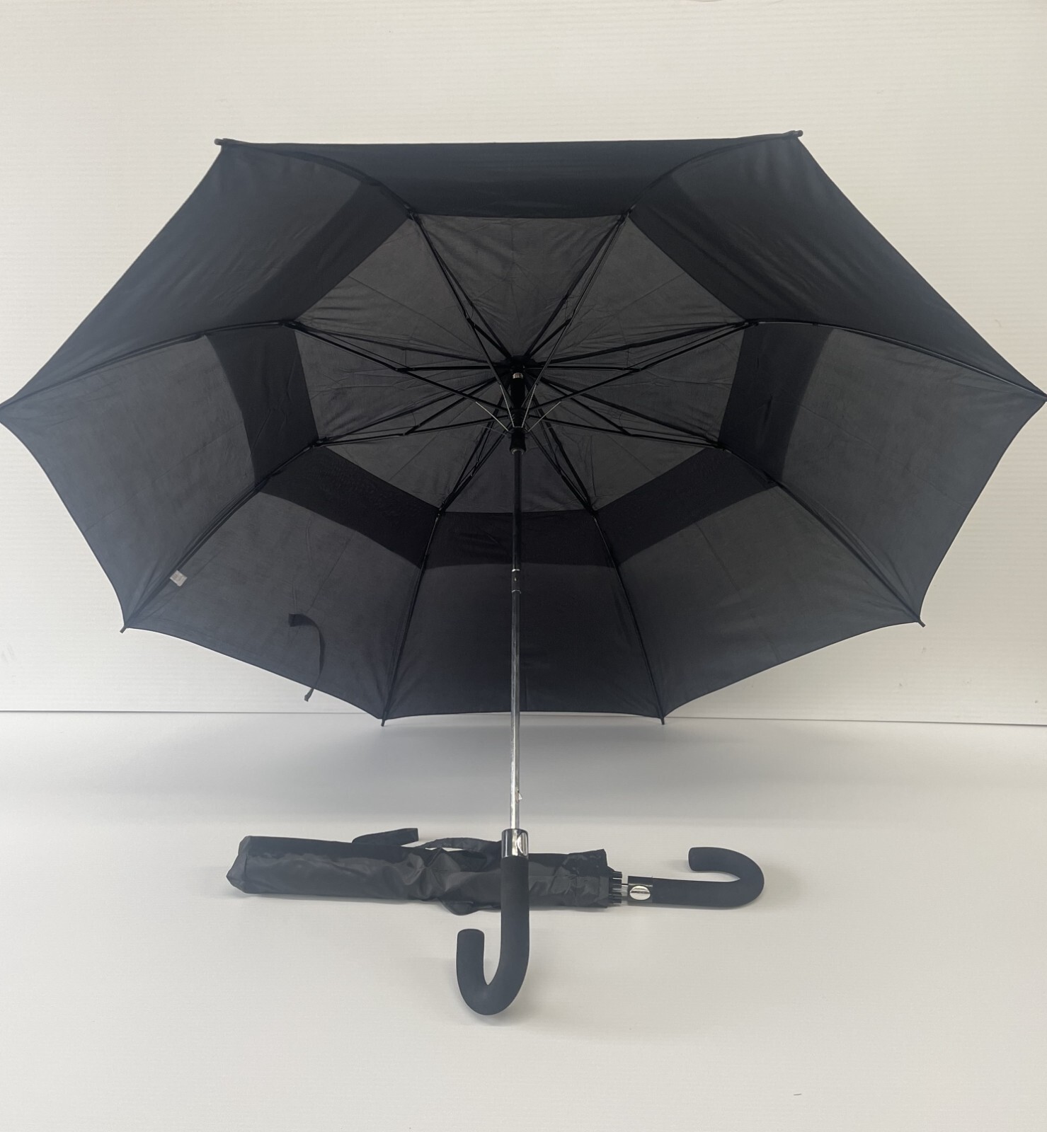 Golf folding umbrella, Double canopy umbrella, Vented umbrella