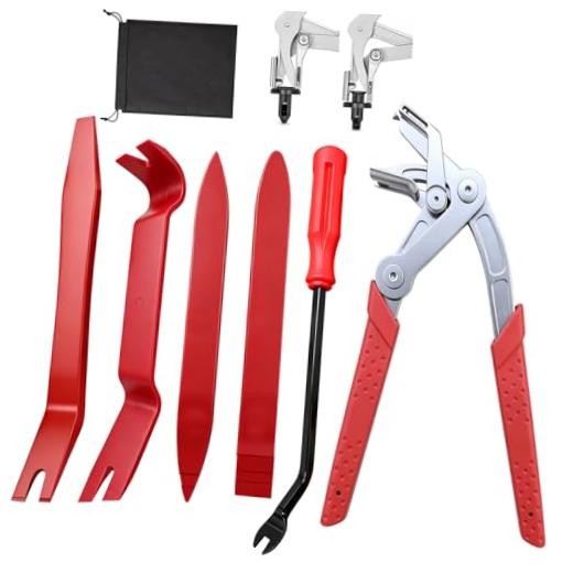 Auto Fastener Clip Removal Pliers with Trim Removal Tools and Storage Bag Set,