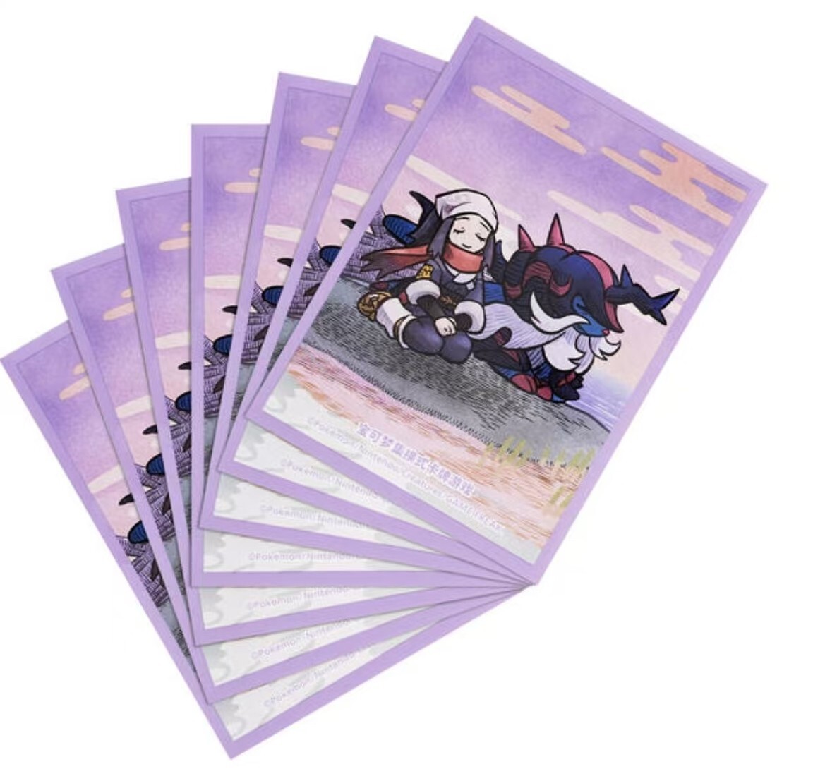 Pokemon S-Chinese 2024 Hisuian Samurott Theme Card Sleeve Set (64 Pieces)
