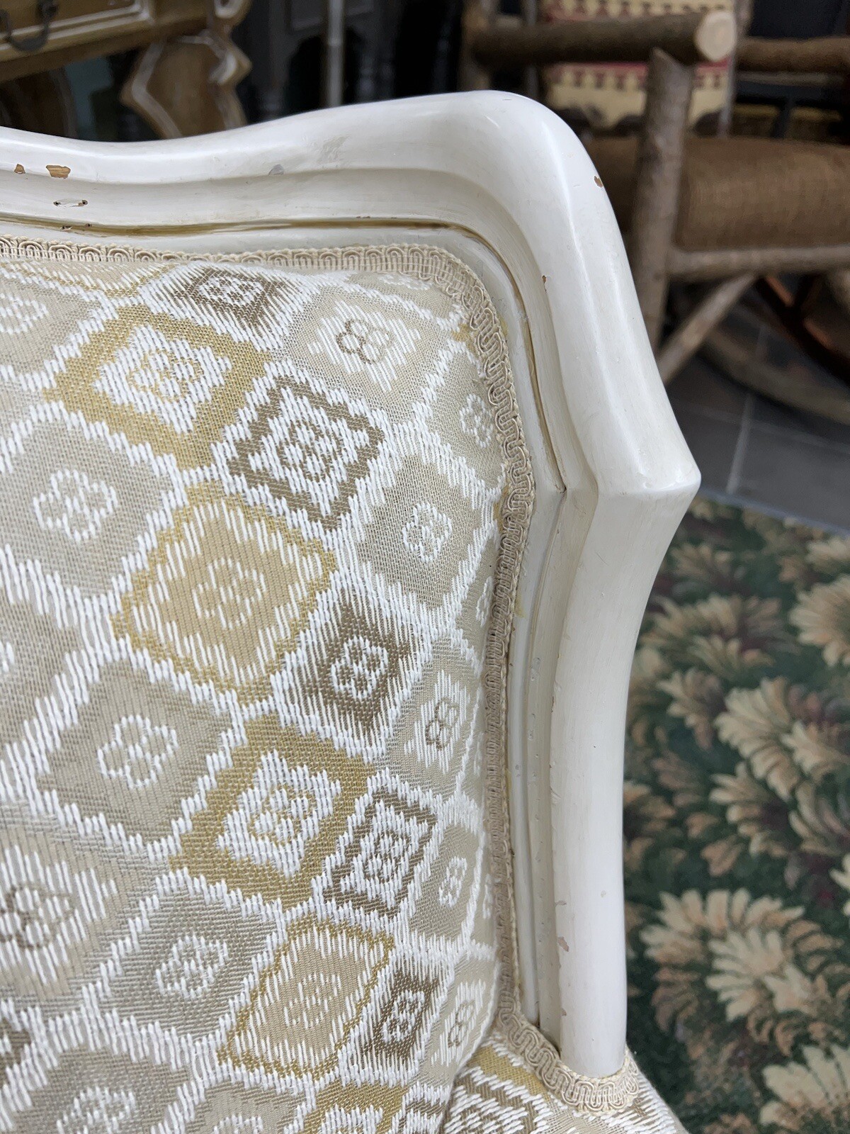 Vintage Bergere Chair