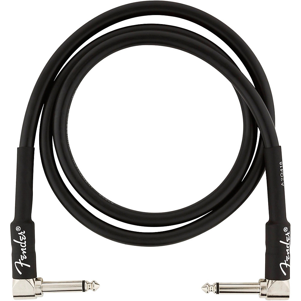 Fender Professional Series Angle to Angle Instrument Cable 3 ft. Black