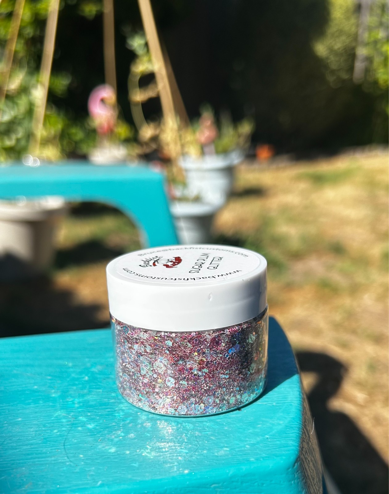 Blackfist Customs Glitter Deadstock Art Craft Resin Slime Shiny Tumbler Red 2 oz