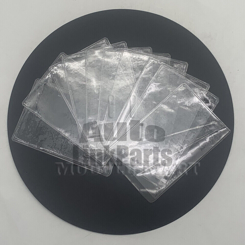 10PCS New Soft Clear Plastic Card Sleeves Protectors for ID Cards