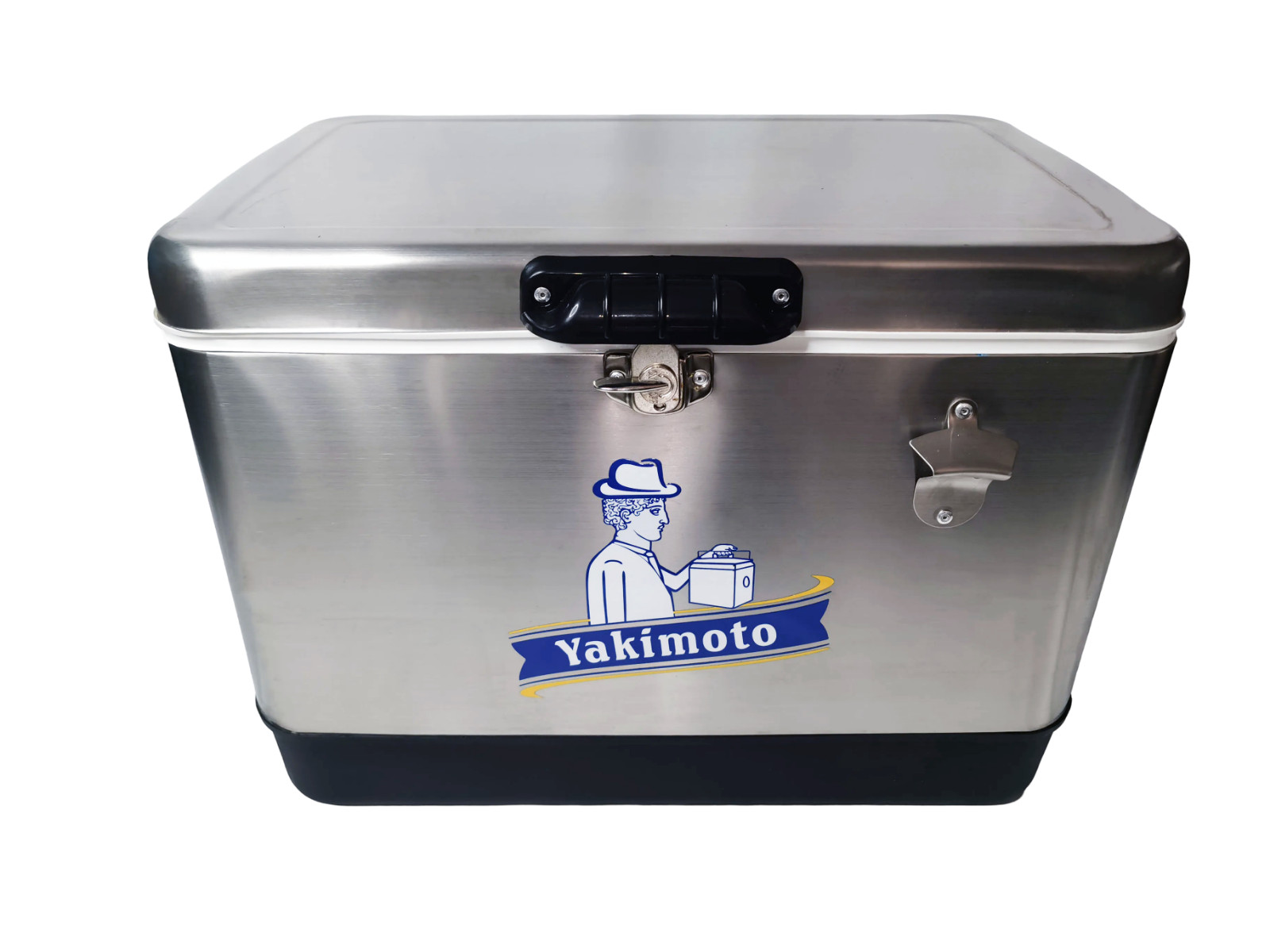 Yakimoto Ice Chest beer drink Cooler with Bottle Opener 51L 54QT Stainless Steel