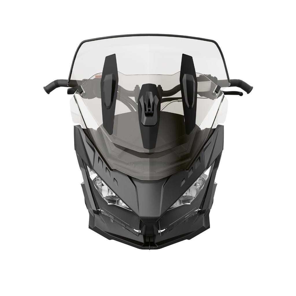 Ski-Doo 860201820 Adjustable Windshield - Low To Medium - Smoke Smoke