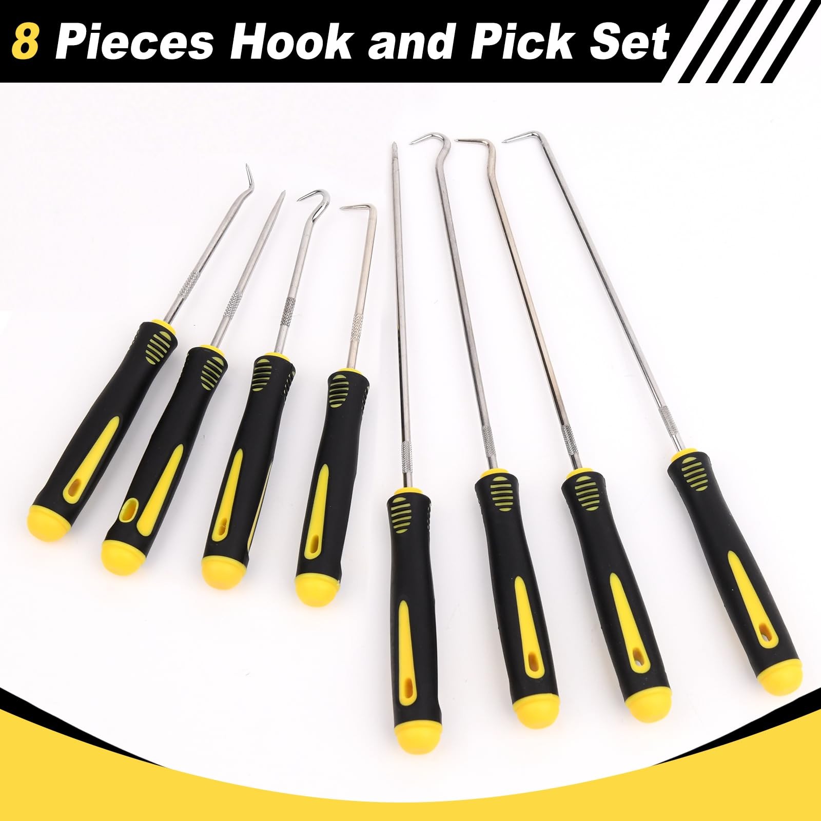 Aleric 8 Pieces Pick and Hook Tools Set, Precision Automotive Pick Tool for C...