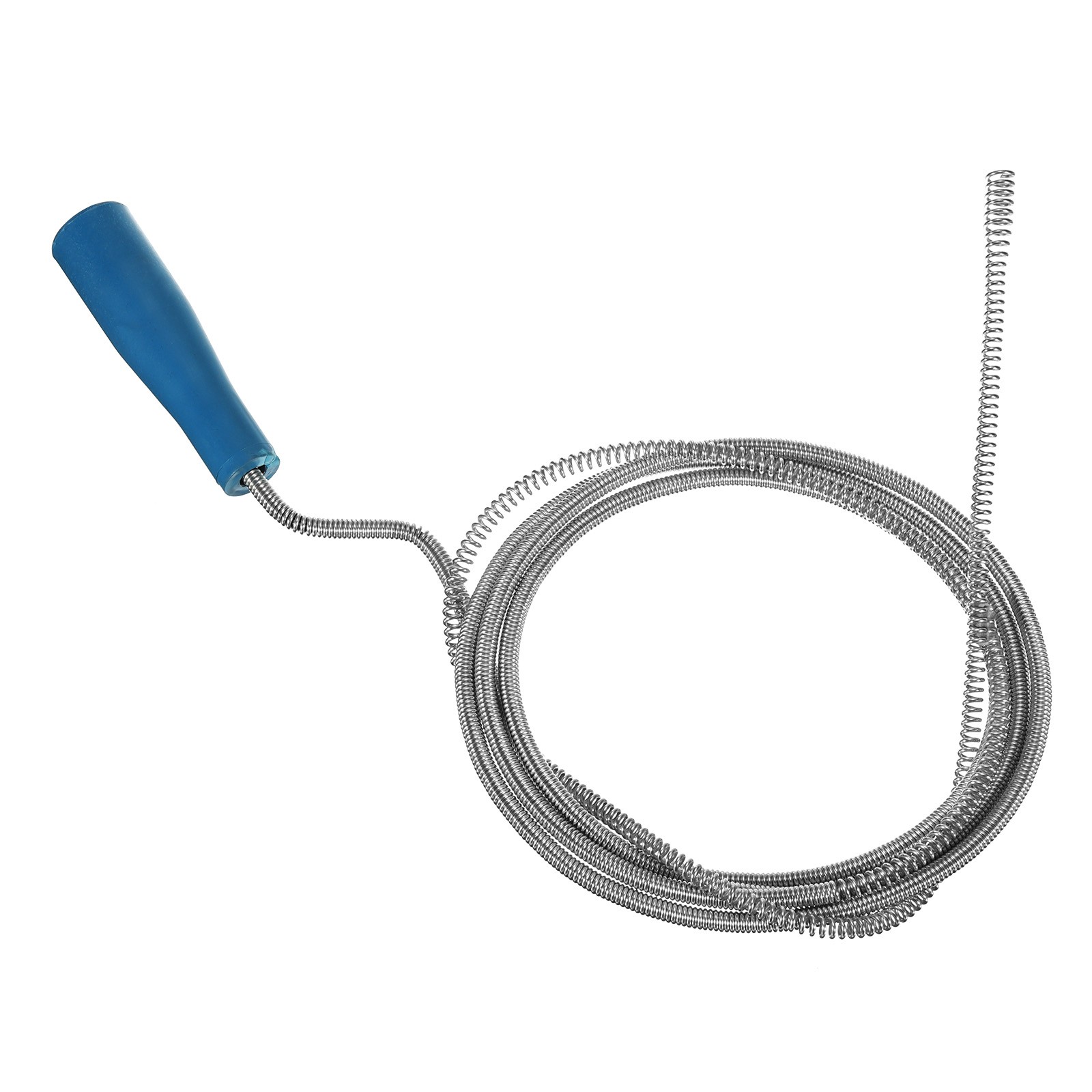 Drain Augers 2.6m Manganese Steel Drain Clog Remover Tool Blue