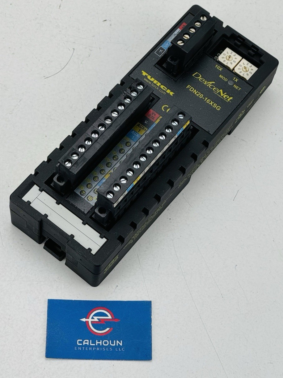TURCK FDN20-16XSG DeviceNet I/O Station 16 Channel 24VDC *WARRANTY*